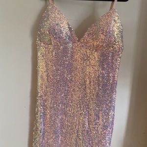 Fashion Nova Curve Sequined Party Dress